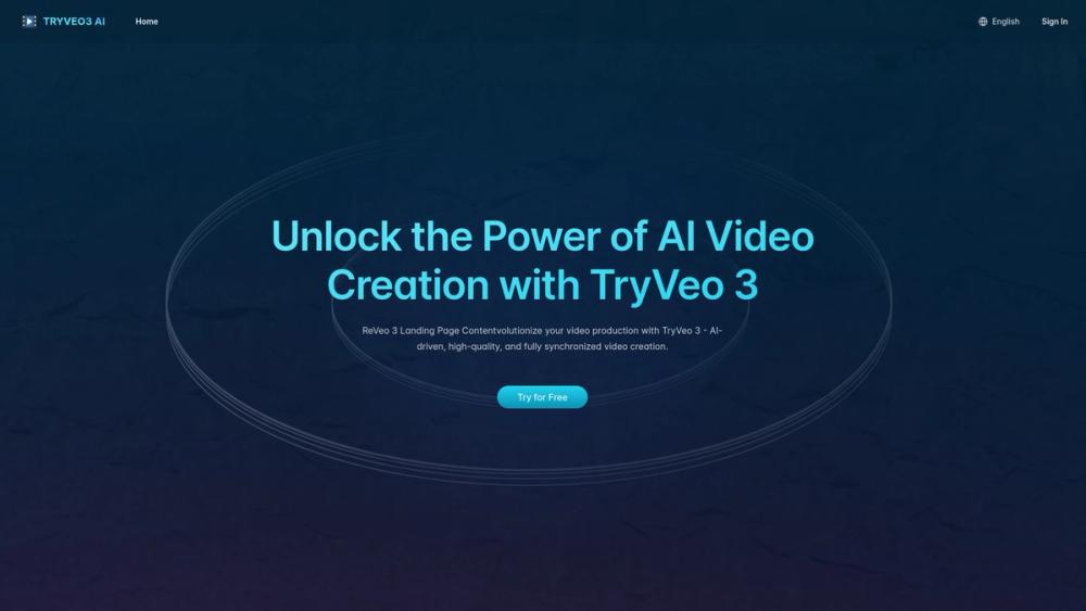 image for TryVeo3.ai: Free Access to Google Veo 3 for AI Video Generation