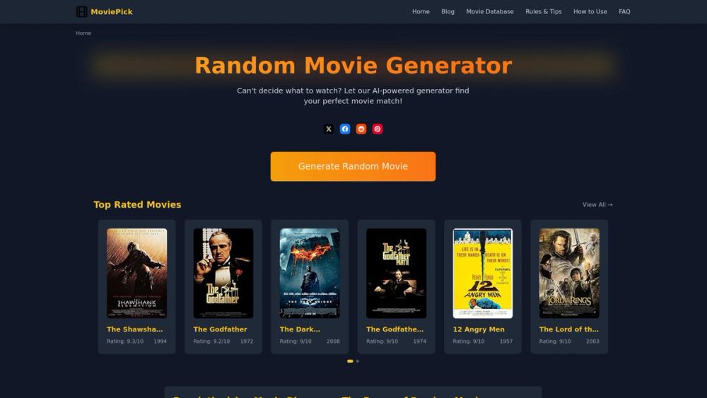 image for Random Movie Generator