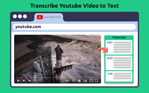 image for Transcribe YouTube Video