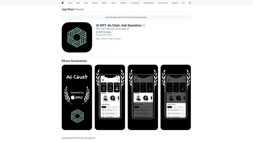 image for AI GPT-4o Chat: Ask Question