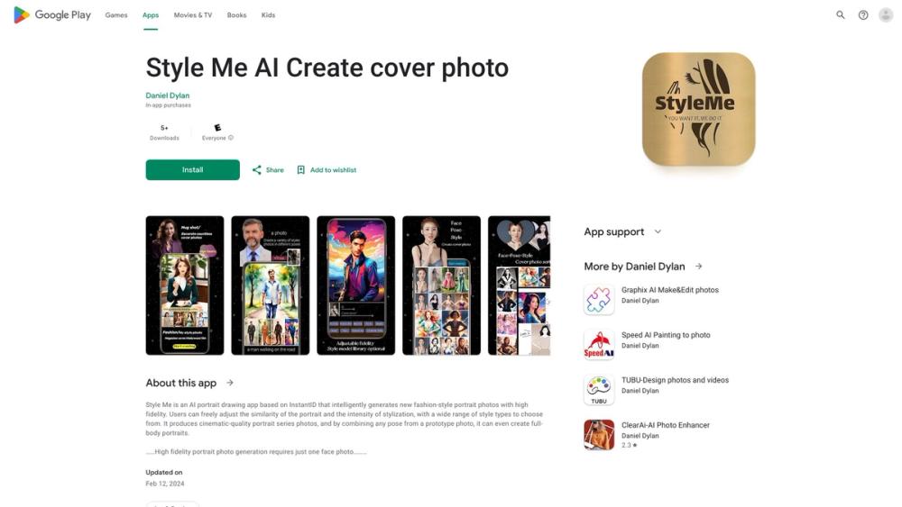 image for Style Me AI Create cover photo