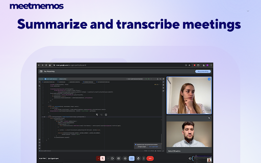image for MeetMemos - Summarize Meetings, Audio & Video