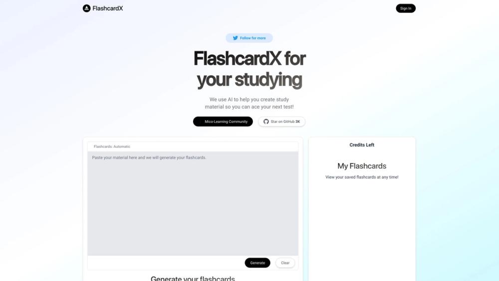 image for FlashcardX