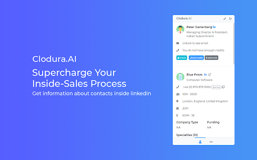 image for Clodura.AI - Free Email & Direct-Dial Finder