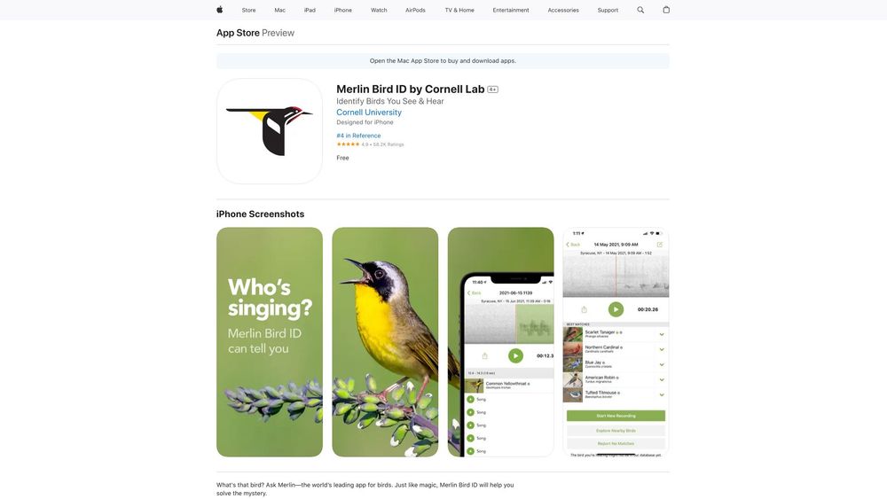 image for Merlin Bird ID