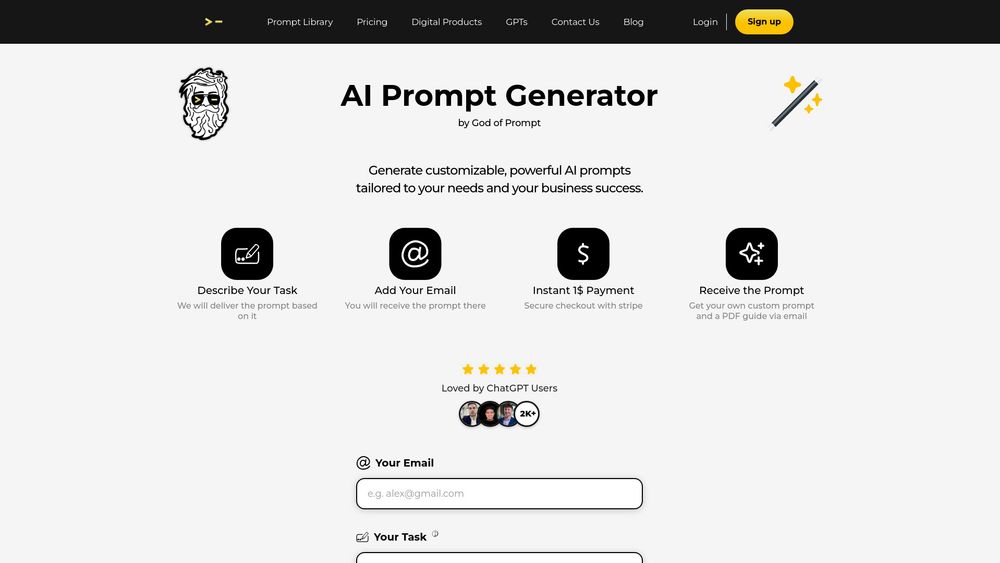 image for AI Prompt Generator by God of Prompt