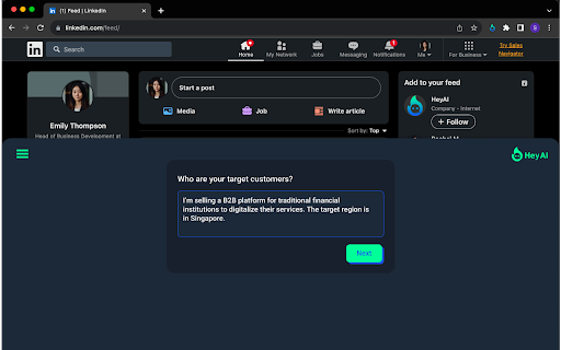 image for HeyLead: Your Lead Gen AI-Sidekick