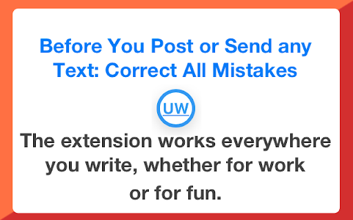 image for UpWrite AI: Proofreads all Texts in Browser