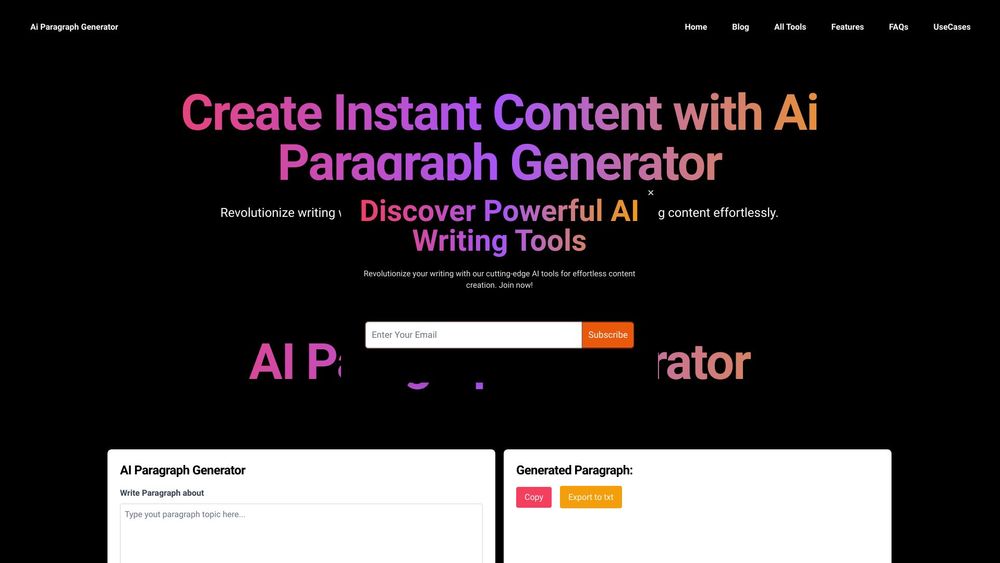 image for Paragraph Generator ai