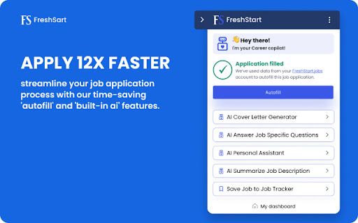 image for FreshStart - AI-Copilot & Jobs Autofill