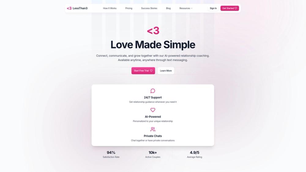 image for LessThan3 AI Relationship Counseling