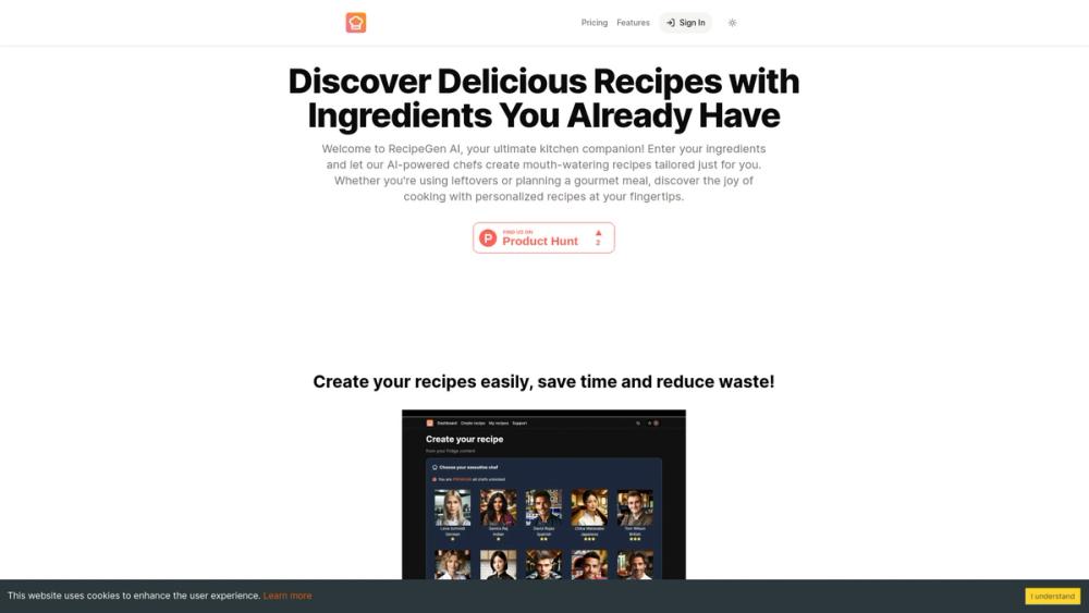 image for RecipeGen AI