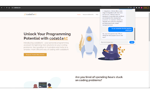 image for Chrome ChatGPT by CodableAI