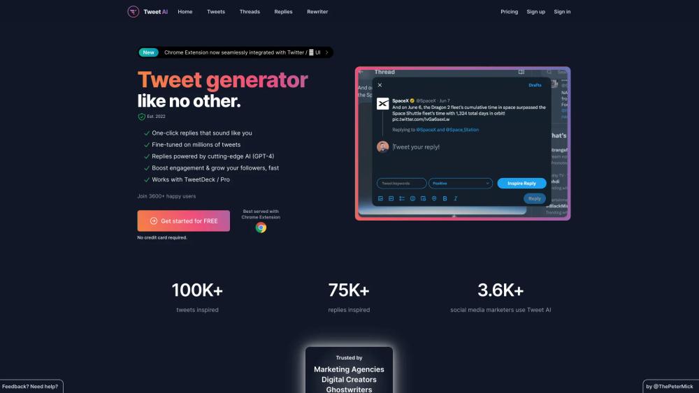 image for TweetAI.com