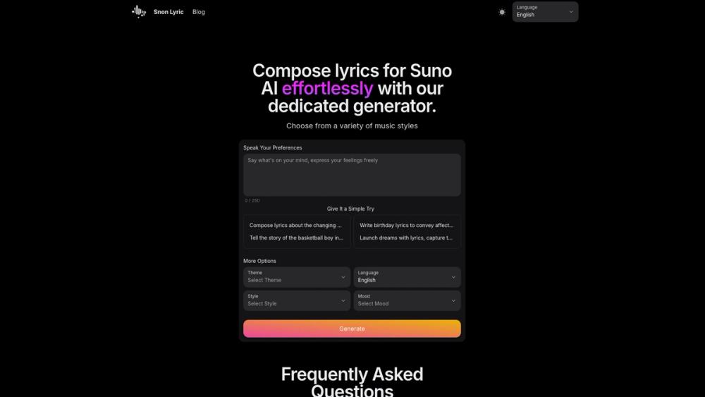 image for Snon Lyric