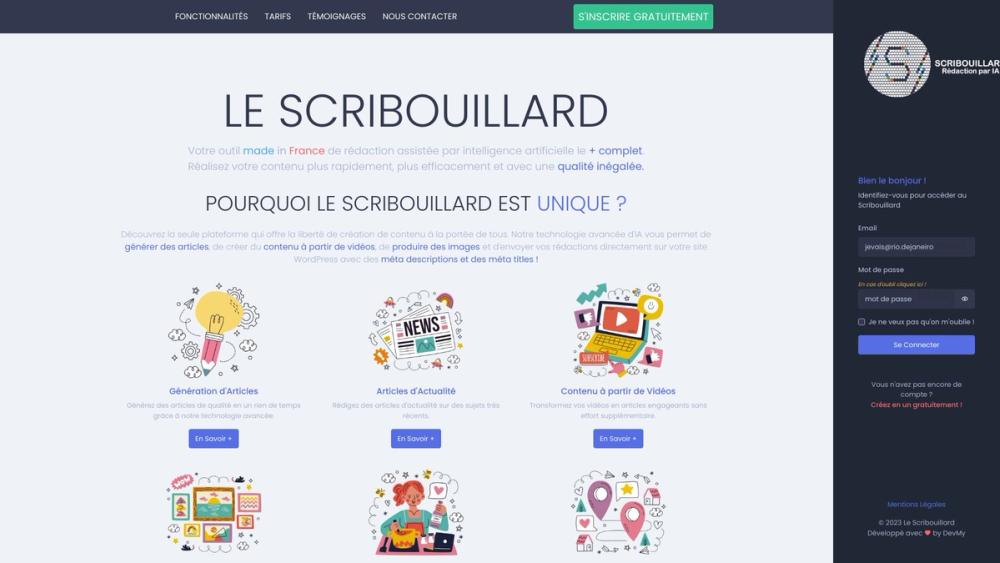 image for Le Scribouillard - Rédaction SEO par IA