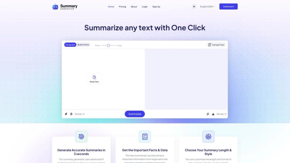 image for AI Summary Generator