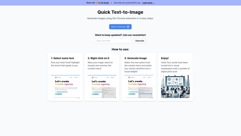 image for Quick Text-To-Image