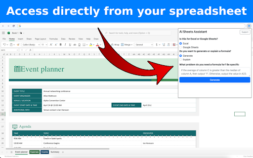 image for AI Sheets Assistant - For Excel & Sheets