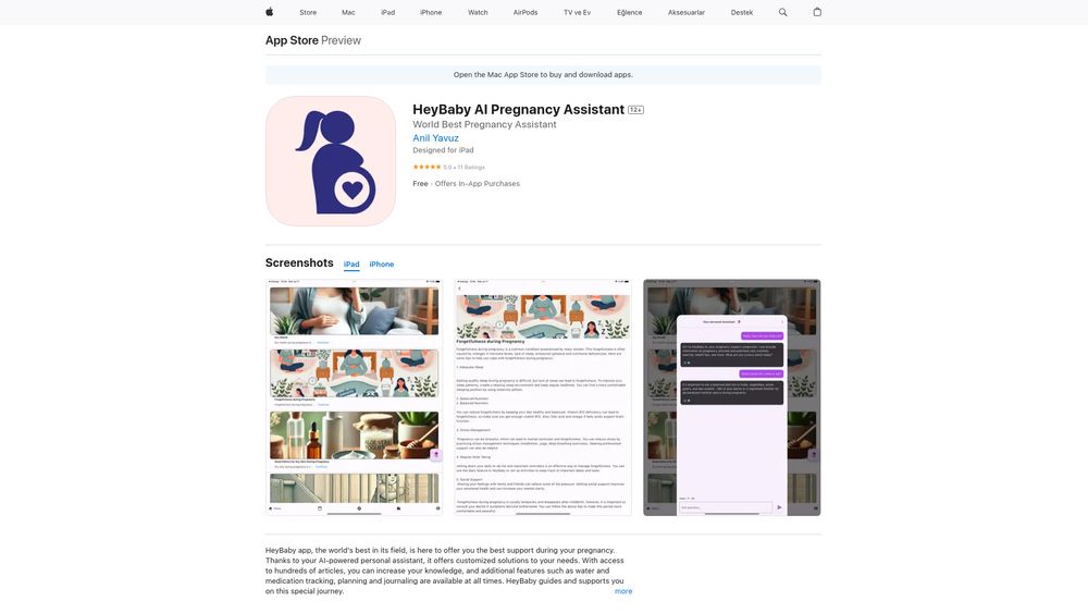 image for HeyBaby AI Pregnancy Assistant