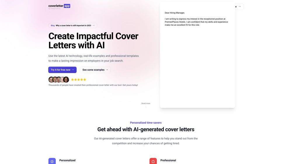 image for coverletter.app