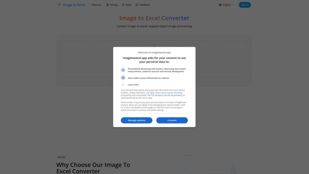 image for Image to Excel
