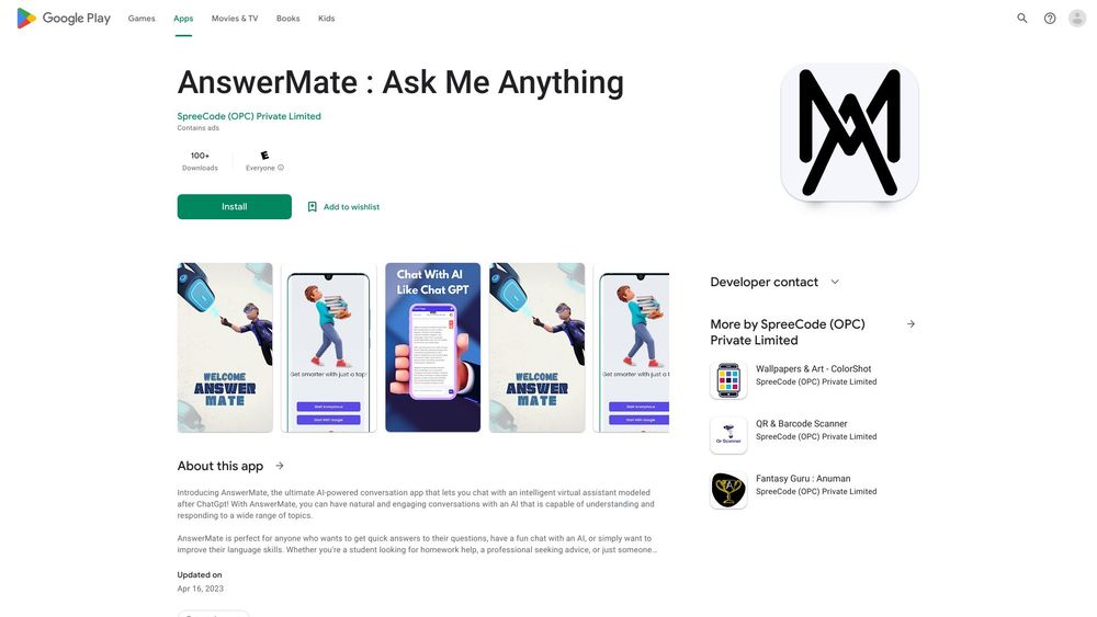 image for AnswerMate : Ask Me Anything