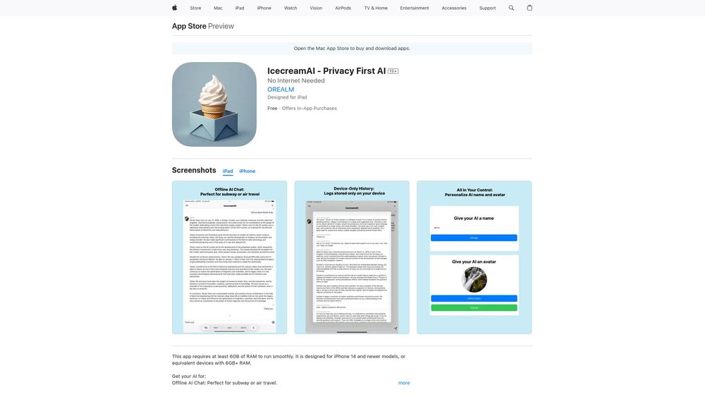 image for IcecreamAI - Privacy First AI