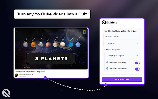 image for QuizRise | AI assistant for educators and learners.