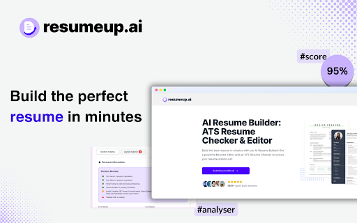 image for ResumeUp: Free Resume Builder & Resume Checker