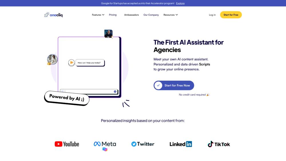 image for OneCliq.io AI Content Creation Genius