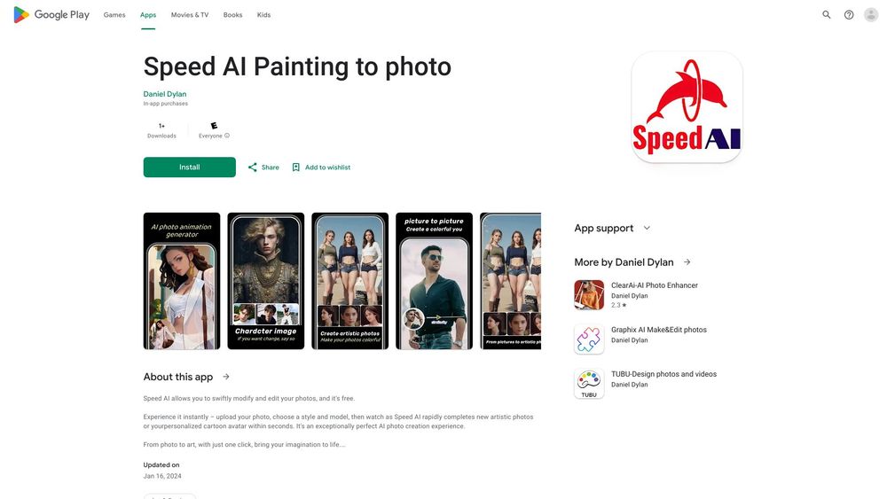 image for Speed AI Painting to photo