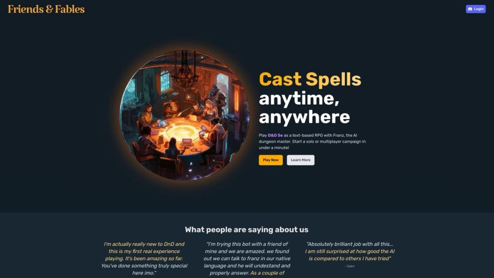 image for Friends & Fables - AI RPG Dungeon Master for D&D 5e