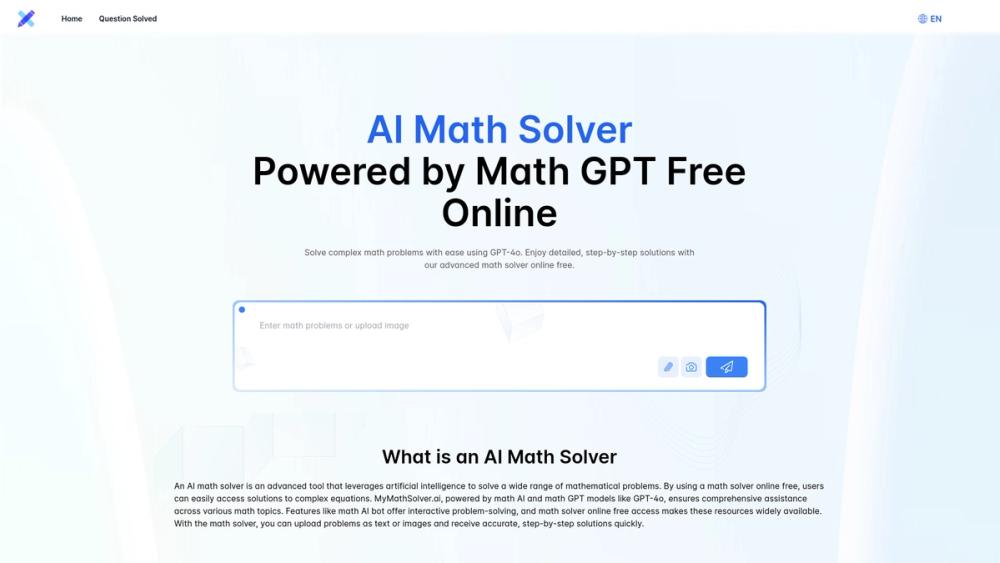 image for AI Math Solver Powered by Math GPT Free Online