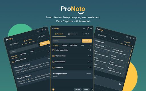 image for ProNoto - Floating Note, Teleprompter, Ask AI
