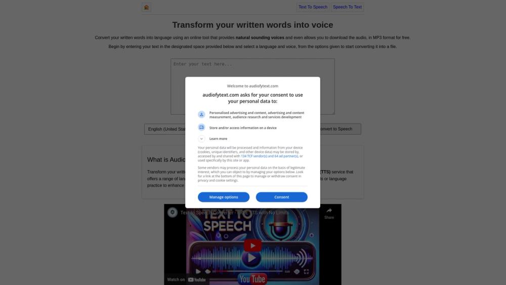 image for Text to Speech Converter (Free TTS)
