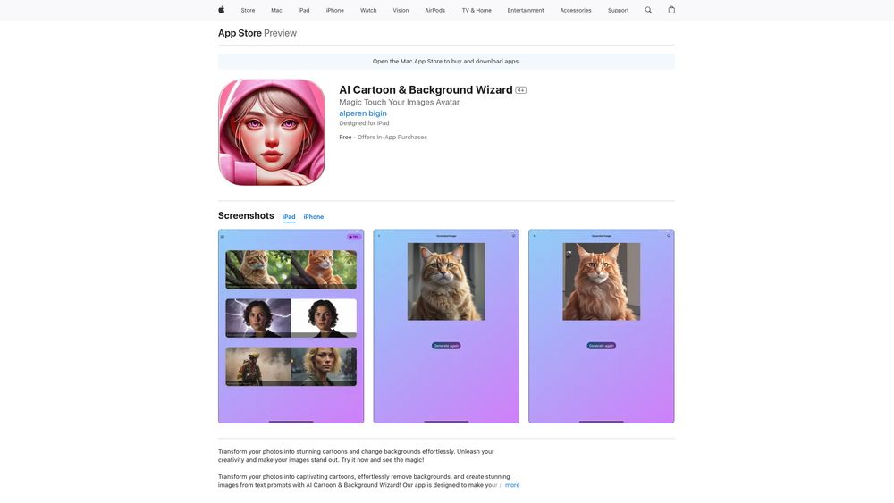 image for AI Cartoon & Background Wizard