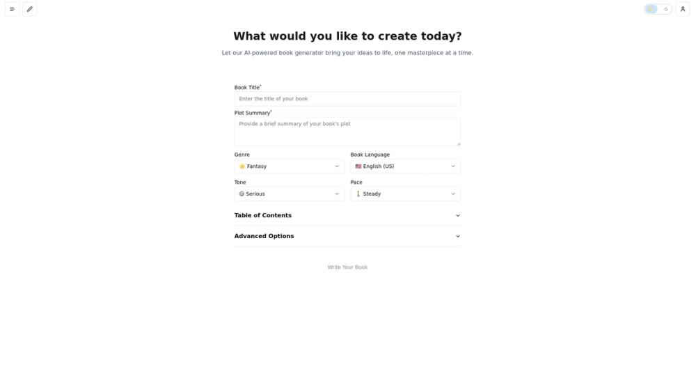 image for AI Book Generator
