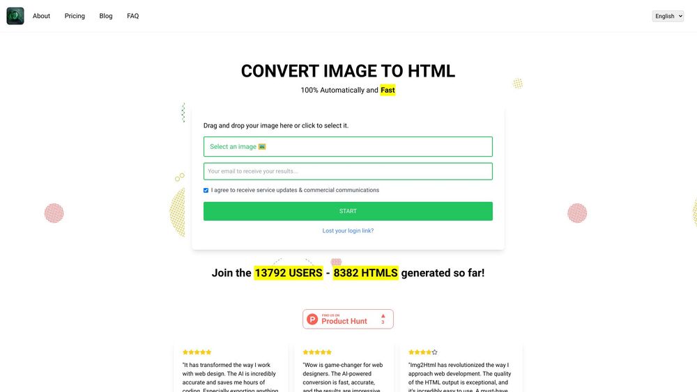 image for Img2html