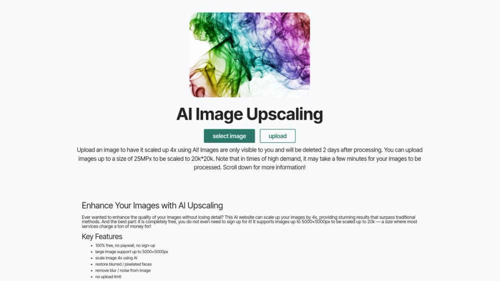 image for Free AI Image Upscaling