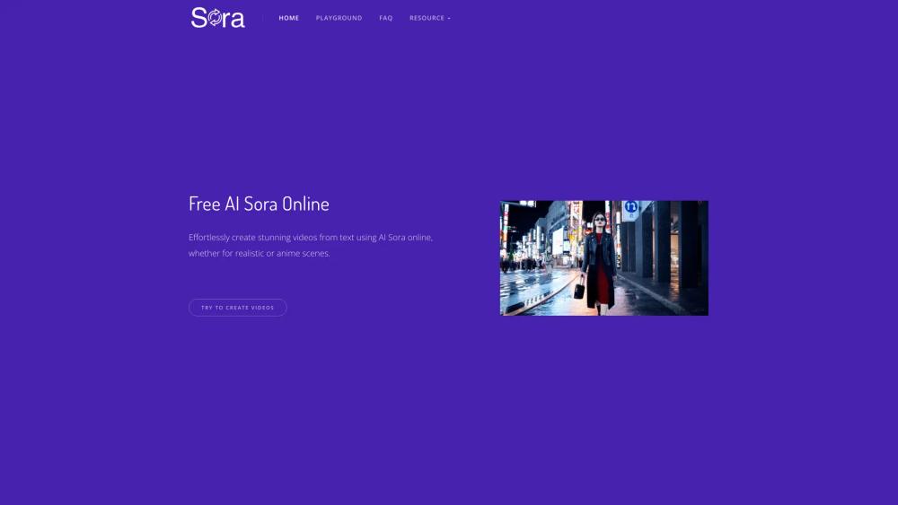 image for AI Sora Online - Create Video From Text
