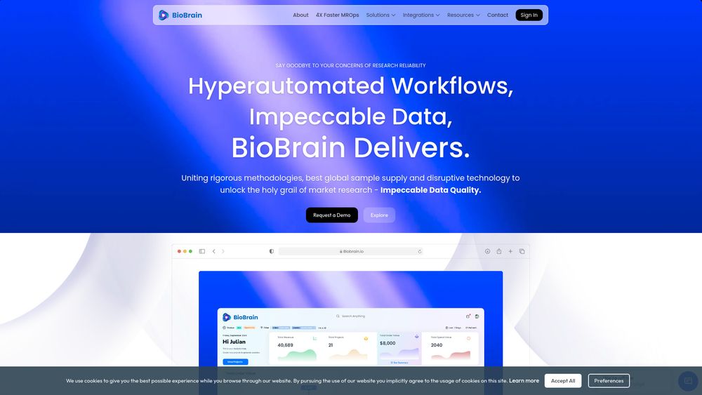 image for BioBrain Insights MROps Platform