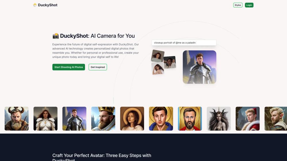 image for DuckyShot: Your Personalized AI Camera