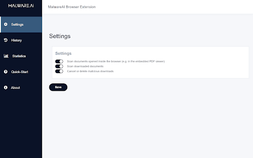 image for MalwareAI Browser Security