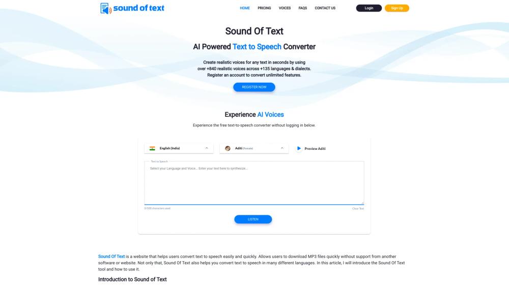 image for soundoftext.app