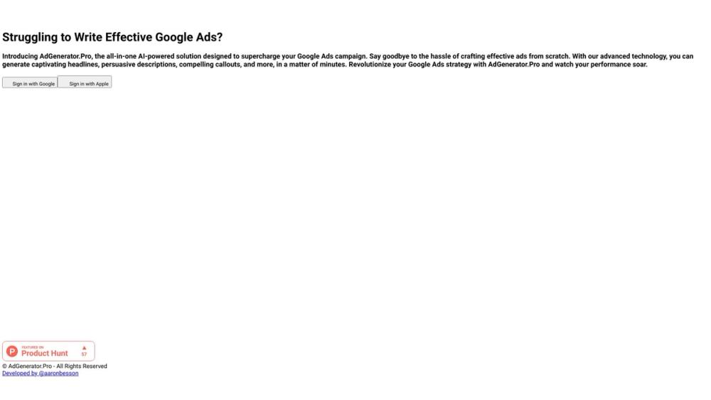 image for AdGeneratorPro