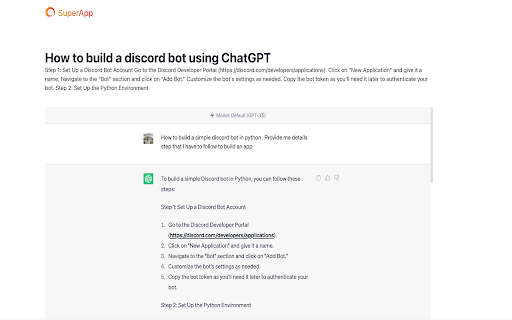 image for SuperApp:Share ChatGPT conversation securely