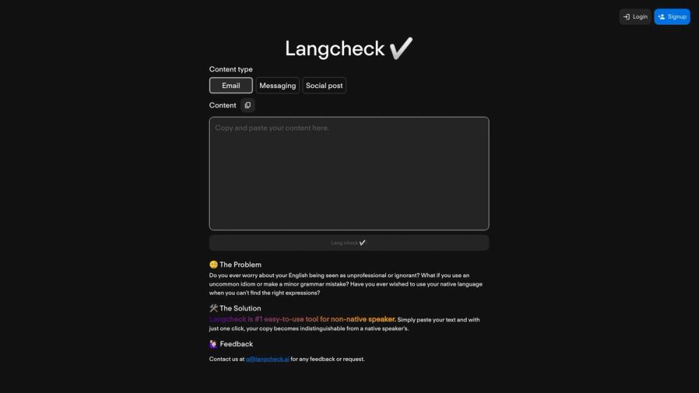 image for Langcheck