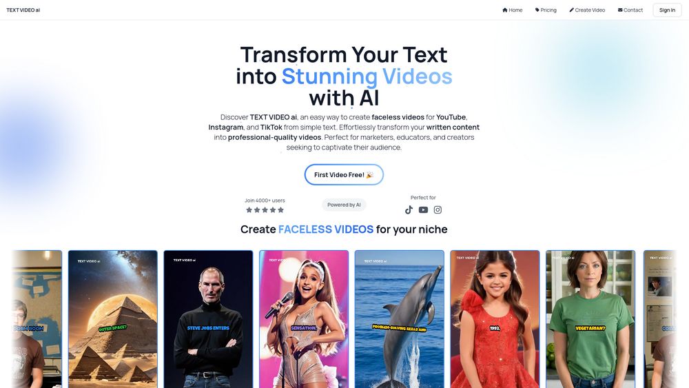 image for TEXT VIDEO ai