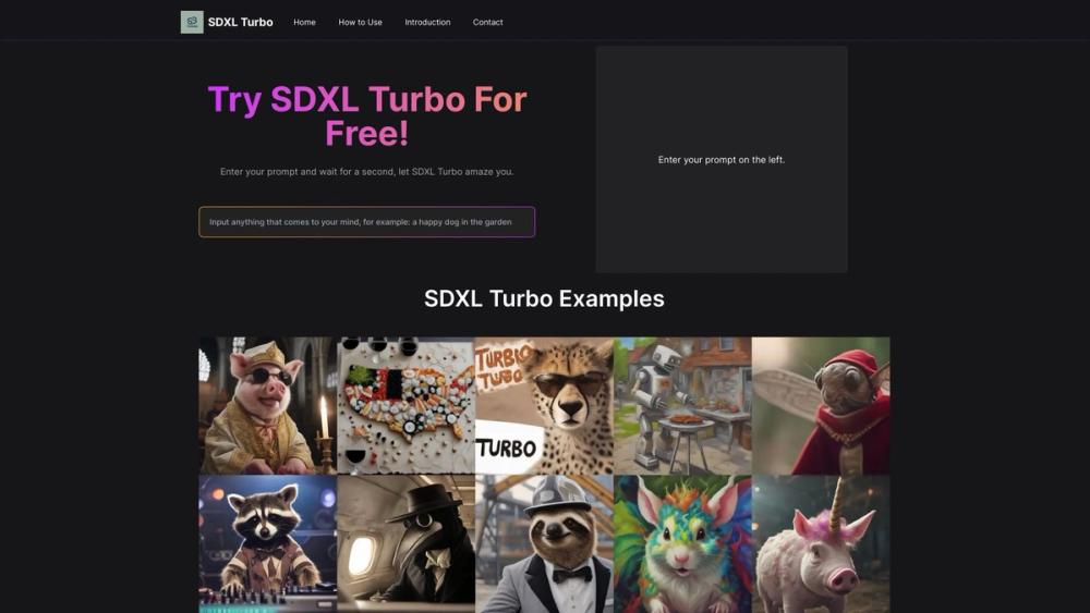 image for SDXL Turbo Playground
